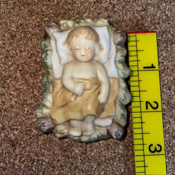 Vintage Nativity Set OCI Omnibus 3 piece Mary Joseph and baby Jesus Christmas - Picture 8 of 10